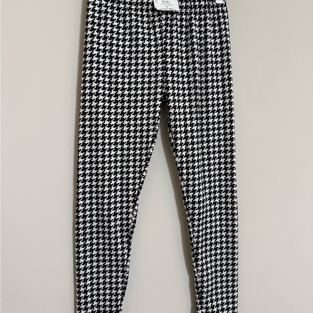 Dream Girl Houndstooth Leggings Girls Size 10/12